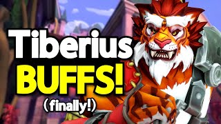 NEW Tiberius Buffs Feel SO GOOD Paladins PTS Gameplay [upl. by Gabie]