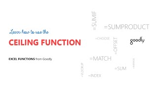 CEILING function in Excel [upl. by Cogn]