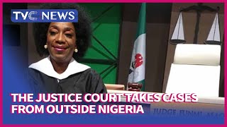 TVC BREAKFAST The Justice Court takes cases from outside Nigeria  Judge Funmi Asaolu [upl. by Guise]