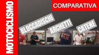 Comparativa lucchetti bloccadisco archetti e catene [upl. by Teevens420]