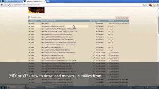 YIFY or YTS How to download movies  subtitles from [upl. by Osei]