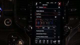 Personalizing the 2019 Ram 1500 Uconnect Display [upl. by Tootsie]