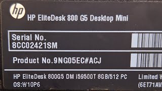 HP Elitedesk 800 G5 Mini CPUi3 i5i79TH Gen 32GB RAM 256GB SSD Windows 10 NarendraModi [upl. by Ignaz999]