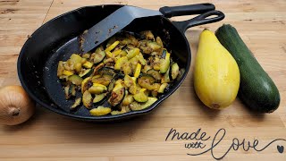 Fried Squash – Sauteed Zucchini – The Easy Way  100 Year Old Recipe  The Hillbilly Kitchen [upl. by Sipple]