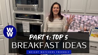 5 Healthy Weight Watchers WW Friendly Breakfast Ideas [upl. by Narahs361]