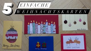 Schnelle WEIHNACHTSKARTEN basteln  Paulina Sophie [upl. by Nagaet255]