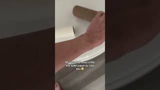 Changing the toilet paper with a lint roller [upl. by Odlawso423]