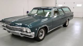 1965 Impala Wagon 396 Walk Around For Sale [upl. by Anahsat]