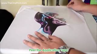 How to Print Tshirts with Eco Solvent Printable Vinyl on Banner Printer [upl. by Ferrigno]