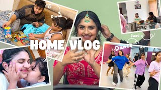 Home Vlog  Diwali 🪔 Dance 💃 Food🍛 [upl. by Tjader]