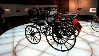 1886 Daimler Motorized Carriage at MercedesBenz Museum Stuttgart Germany 20120331 [upl. by Yrek]