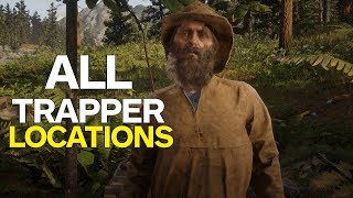 Red Dead 2 All Trapper Locations [upl. by Laehpar]