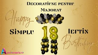 Decoratiune de Baloane pentru MAJORAT DIY [upl. by Hayn]