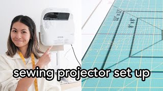 Set up a Projector for Sewing [upl. by Enelam]