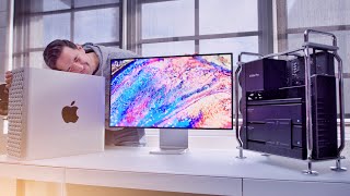 MASSIVE Mac Pro  Pro Display XDR Unboxing [upl. by Norrab329]