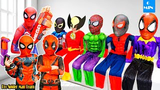 SUPERHEROs Story  KID SPIDER MAN uses NEW Powers and helps people Action Real Life [upl. by Aeiram]