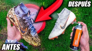 Cómo Limpiar Botas de Fútbol 100 REAL  LIFE HACK SOCCER [upl. by Ynohtna]