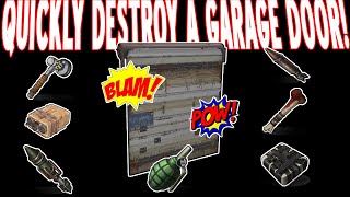 💣 Cheapest and quickest way to destroy a GARAGE door in RUST 💣 [upl. by Florance]