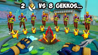 2 Radiants vs 8 Gekkos Unlimited Abilities [upl. by Romie89]