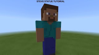 Steve statue in Minecraft Tutorial READ DESC [upl. by Ykcir281]