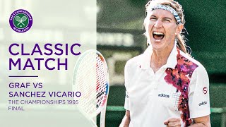 Steffi Graf vs Arantxa Sanchez Vicario  Wimbledon 1995 Final  Full Match [upl. by Katya]