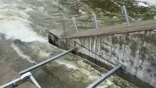 Watch Now Owasco River at the dam on Pulsifer Dr in Auburn [upl. by Ecidnarb244]