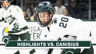 Canisius at Michigan State  Highlights  Big Ten Hockey  Oct 20 2023 [upl. by Ashla]