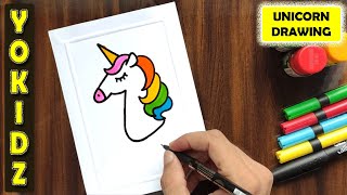 HOW TO DRAW UNICORN EASY [upl. by Holsworth]