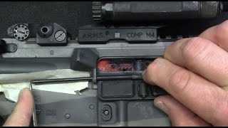 How To Change the AR 15 Dust Cover [upl. by Nnylacissej654]