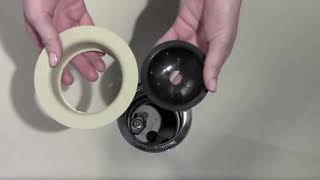 How to change the metal insinkerator waste flange to a matching BLANCO SILGRANIT Flange [upl. by Morrissey]