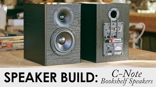 CNote Bookshelf Speakers Kit Build  Built In WiFi amp Bluetooth Amp [upl. by Patric]