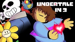 Undertale Complete Storyline Animated in 3 minutes Undertale Animation [upl. by Tiffie]