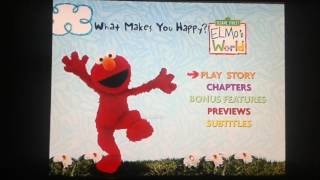 Elmos World What Makes You Happy Menu Walkthrough [upl. by Amme]