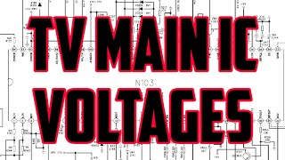 882188238873889188938895 IC PINOUT amp voltages  TV REPAIR  MAIN IC VOLTAGES [upl. by Dreda]