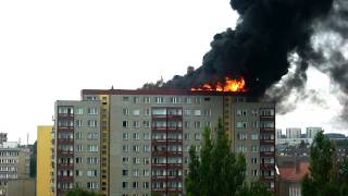 Pożar w Szczecinie na Cyryla i Metodego 7 sierpień 2011 [upl. by Aciretal]