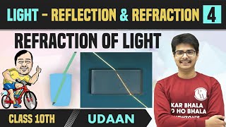 Light  Reflection amp Refraction 04  Refraction of Light  Refraction through Glass Slab  Class 10 [upl. by Georgina]