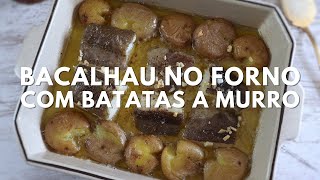 Bacalhau no forno com batatas a murro  Food From Portugal [upl. by Ennaid]