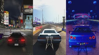 Drag Races in 32 different racing games NFS Forza Test Drive The Crew and more [upl. by Ankeny86]