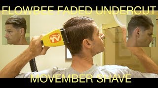 Flowbee faded undercut  Movember FallWinter cut [upl. by Nnylhtak]