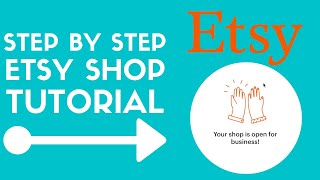 How To Start An Etsy Shop For Beginners  Etsy Store Setup Tutorial [upl. by Pacorro]