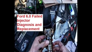 60 Powerstroke Diesel Injector Diagnosis and Replacement [upl. by Haman259]