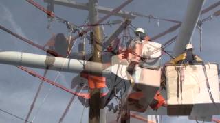 Power Pole Work Part 1 [upl. by Nawud920]