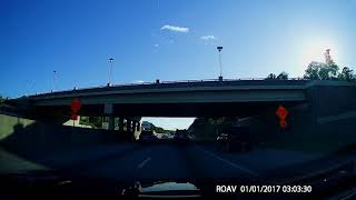 Dashcam From Greenville SC to Downtown Easley SC 2024 Mural [upl. by Halimeda244]