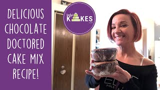 Delicious Doctored Chocolate Cake Mix Recipe [upl. by Alesig]