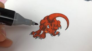 COMMENT DESSINER ET COLORIER LE POKEMON Reptincel Obscur SPEED DRAWING ✍️ [upl. by Sutit549]