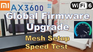 Xiaomi AX3600 Router Global English Firmware Download amp Install WiFi 6 Mesh [upl. by Seiuqram]