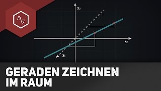 Geraden zeichnen im Raum [upl. by Angel]