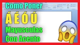 Como poner ACENTO a Letras Mayúsculas en Laptop y PC I Solución 2024 [upl. by Nahrut]