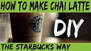 How To Make Starbucks Vanilla Chai Tea Latte  The Easy Way [upl. by Middleton]