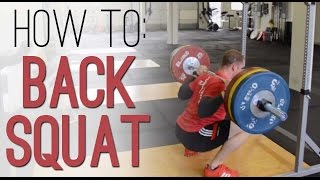 How to BACK SQUAT How to Barbell Back Squat properly  exercise demo with perfect technique [upl. by Sellihca230]